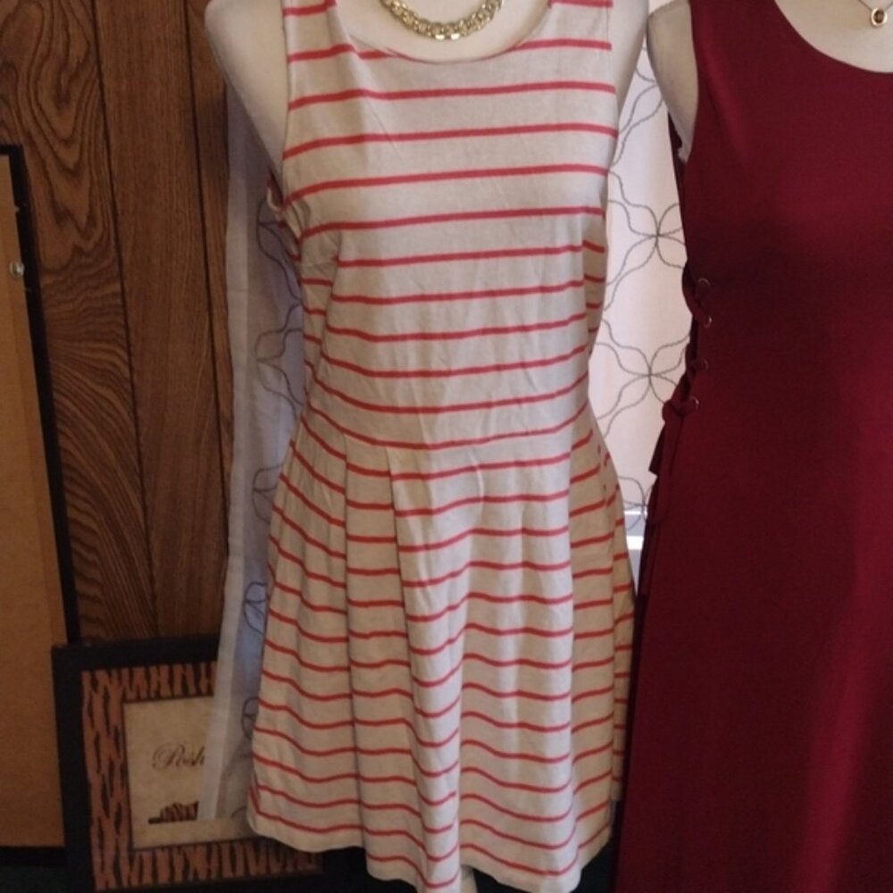 Breton Stripe, Sleeveless Cotton Dress from Ann Taylor Loft